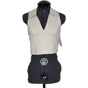 Beyond Yoga Heather Rib Prep Cropped Tank NWT